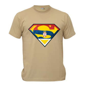 Majica SuperSrbija - bež